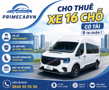 cho thuê xe 16 chỗ có tài tại quận 7