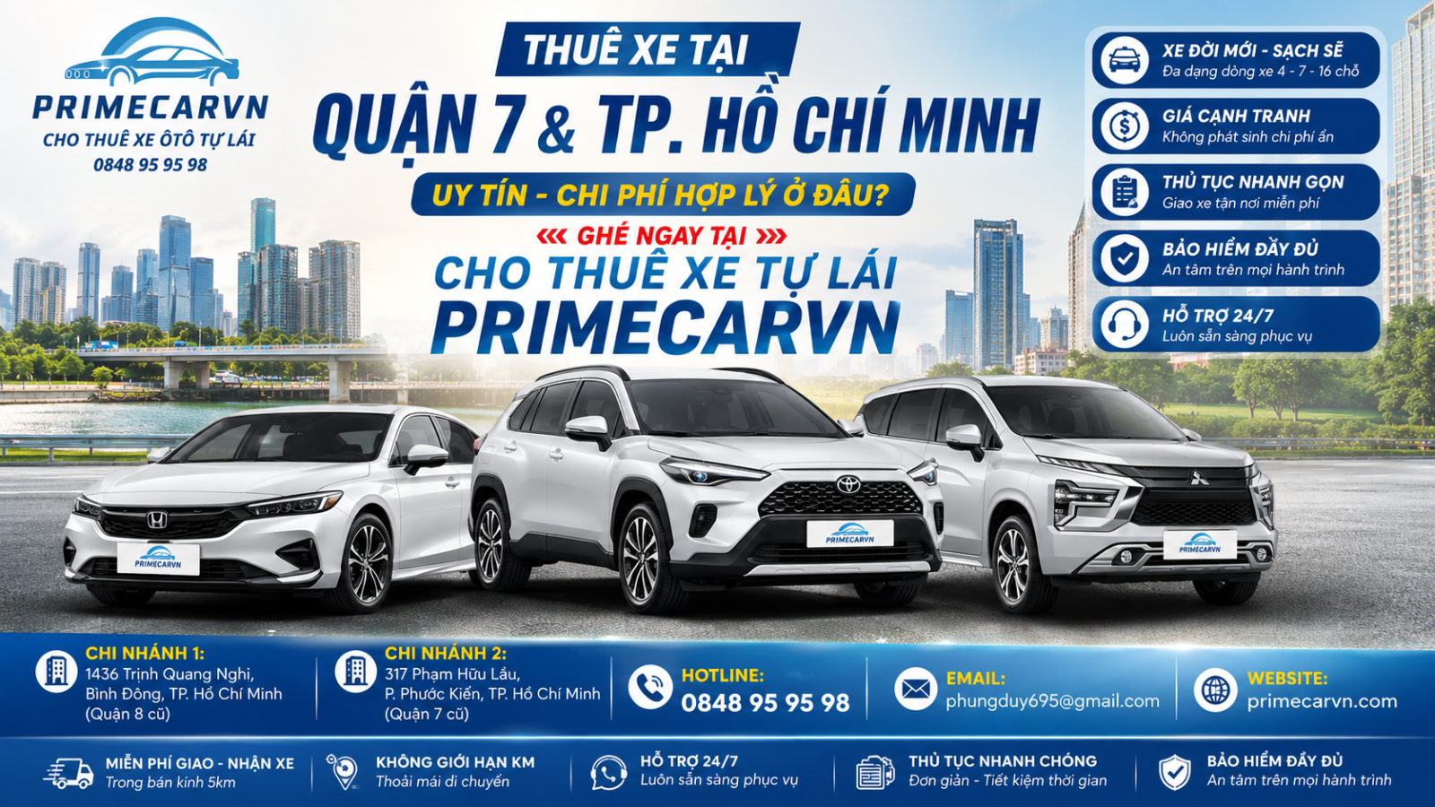 thuê xe tự lái tại tphcm