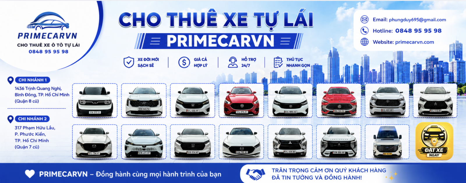 thuê xe tự lái tphcm