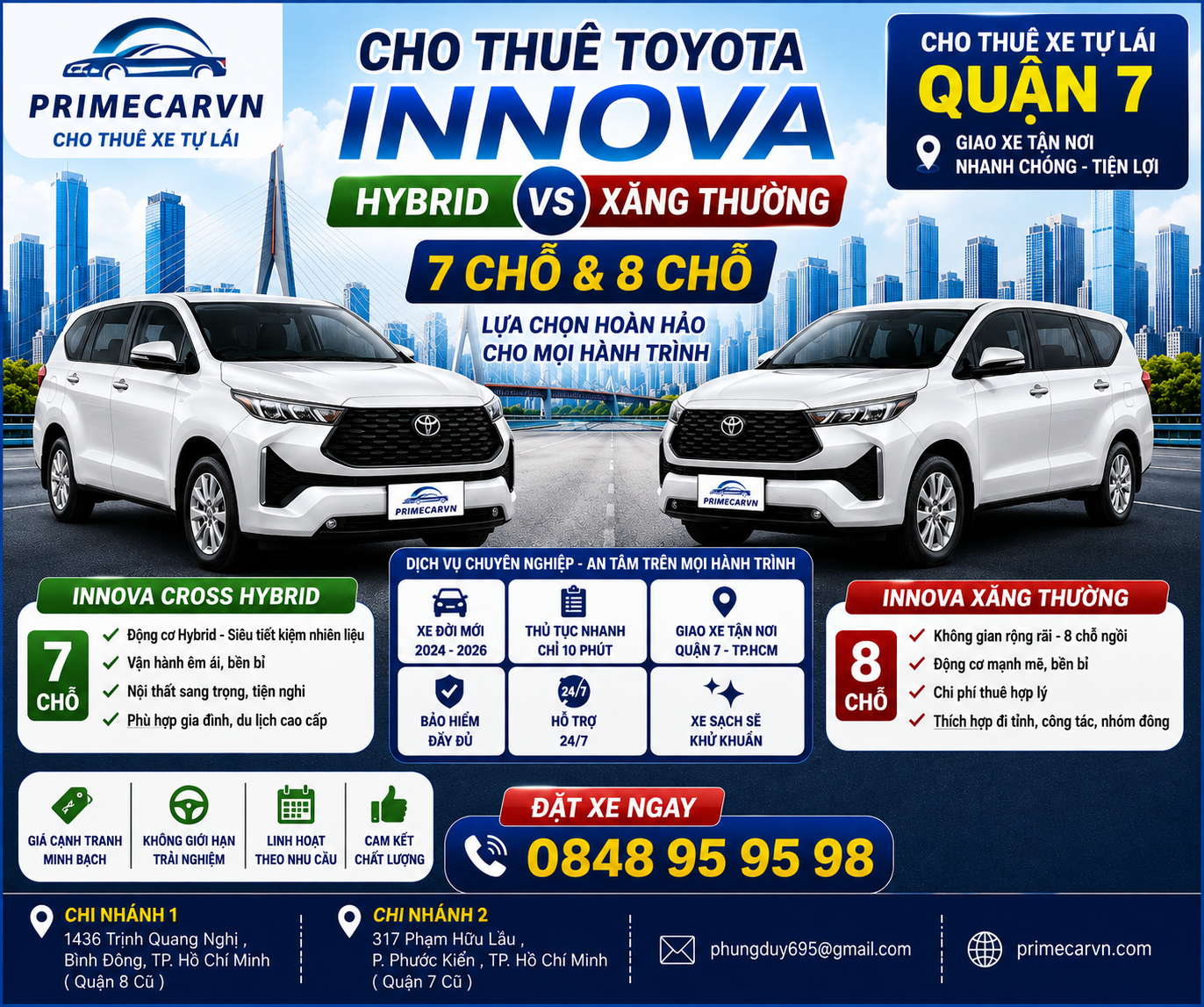 THUỄ XE TỰ LÁI TPHCM