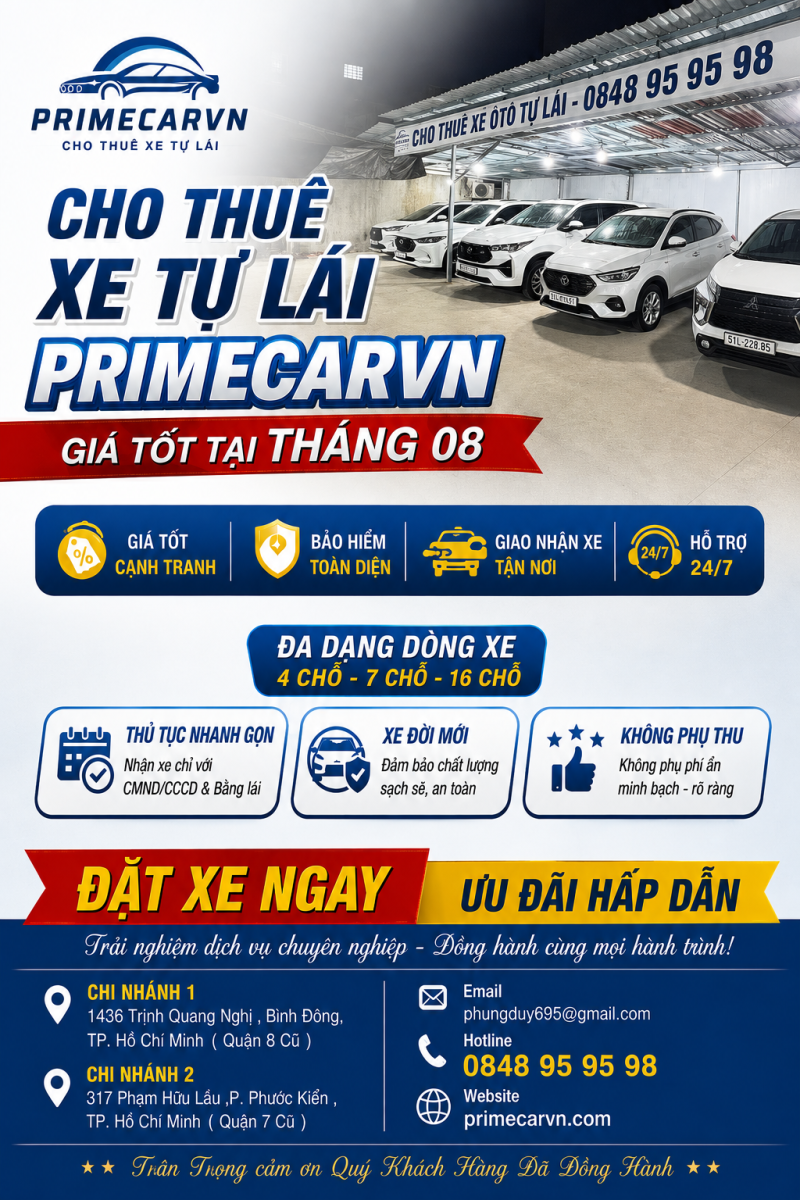 thuê xe tự lái tphcm